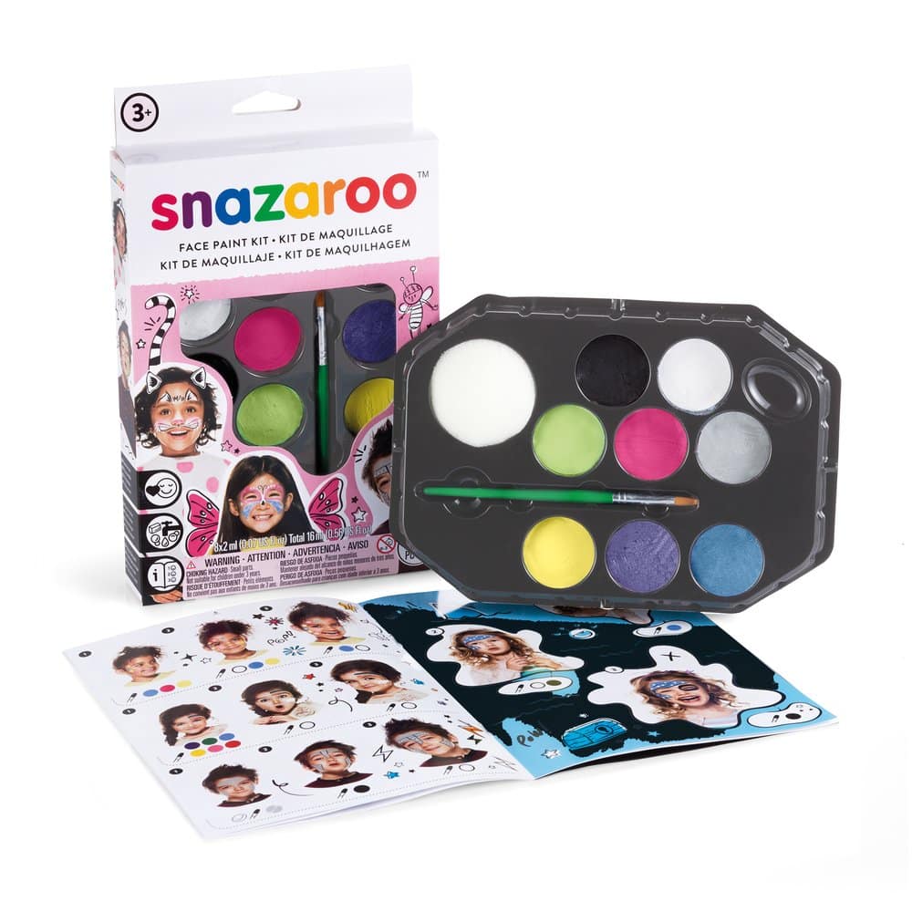 Ansigtsmaling 10 Dele Guide Pink Emballage Snazaroo