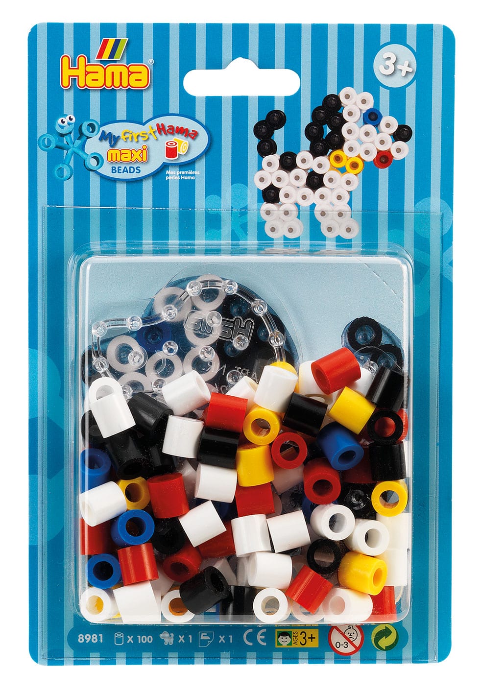 Hama Maxi Perlesæt Lille Hund Plade Og Perler