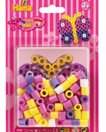 Hama Maxi Perlesæt Lille Sommerfugl  Plade Og Perler