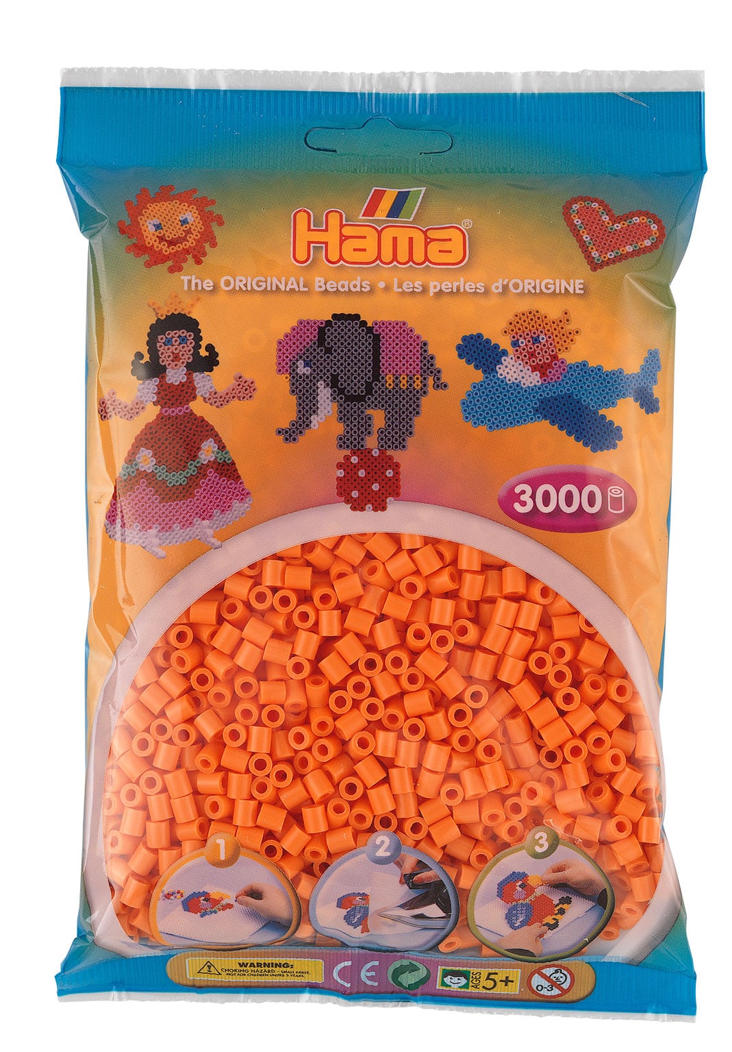 Hama Perler 3000 Stk Abrikos Midi 201-79
