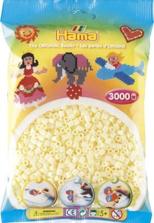 Hama Perler  3000 Stk Creme Midi  201-02