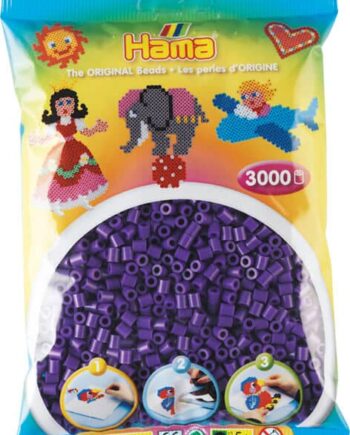Hama Perler  3000 Stk Lilla Midi  201-07