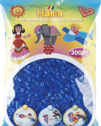 Hama Perler  3000 Stk Neon Blå Midi  201-36