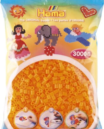 Hama Perler  3000 Stk Neon Orange Midi  201-38
