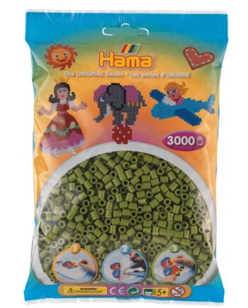 Hama Perler  3000 Stk Oliven Midi  201-84