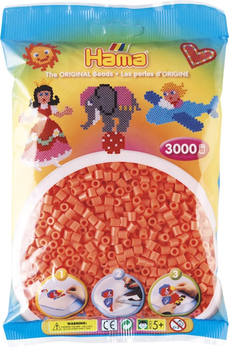 Hama Perler 3000 Stk Pastel Rød Midi 201-44