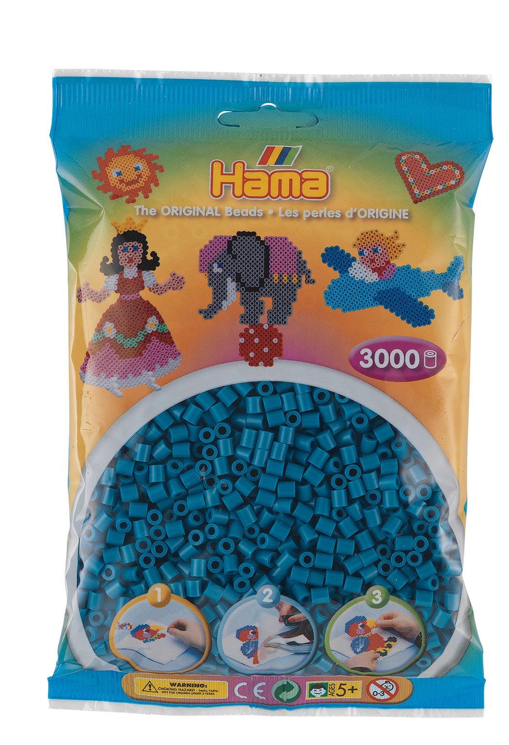 Hama Perler 3000 Stk Petrol Midi 201-83
