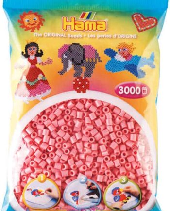 Hama Perler  3000 Stk Pink Midi  201-06