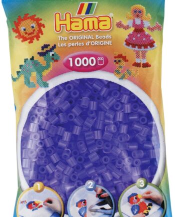 Hama Perler 1000 Stk Transparent Lilla- Midi  207-74