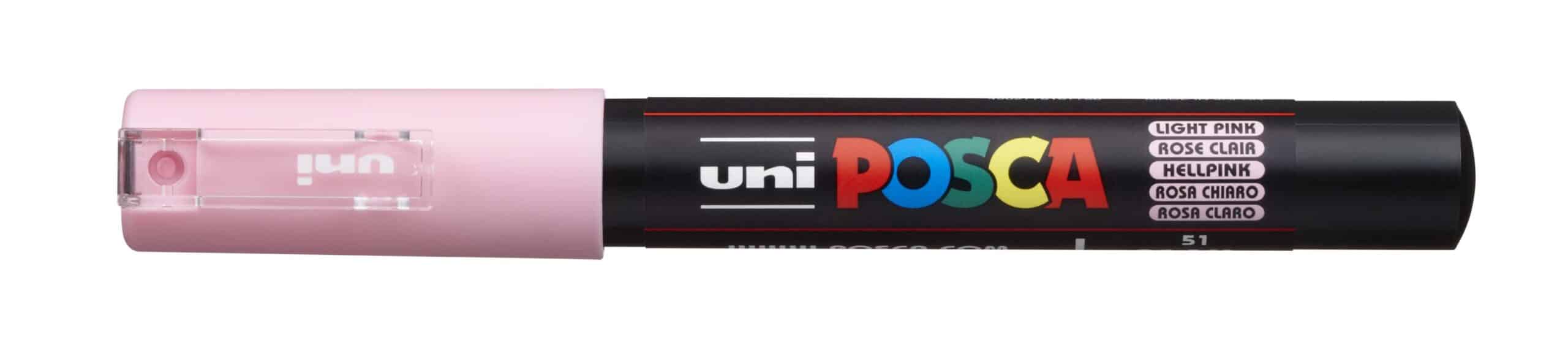 Posca Tusch Lys Lyserød Pc-1m 1stk