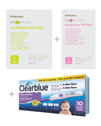 Pakke Med Clearblue Advanced Digital ægløsningstest  10 Stk    Ny Smile Reader
