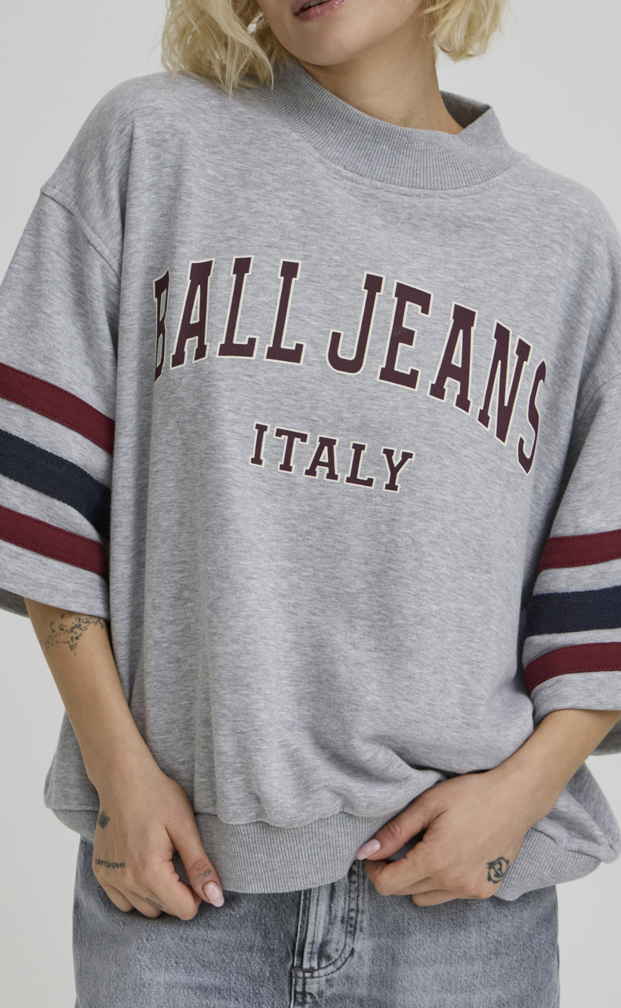 Ball Original Sweatshirt Arian Ss Medium Gray Melange