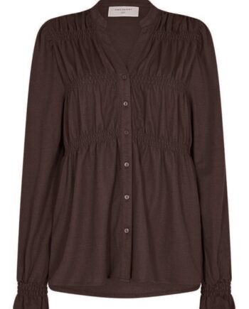 Freequent Bluse Filan Coffee Bean