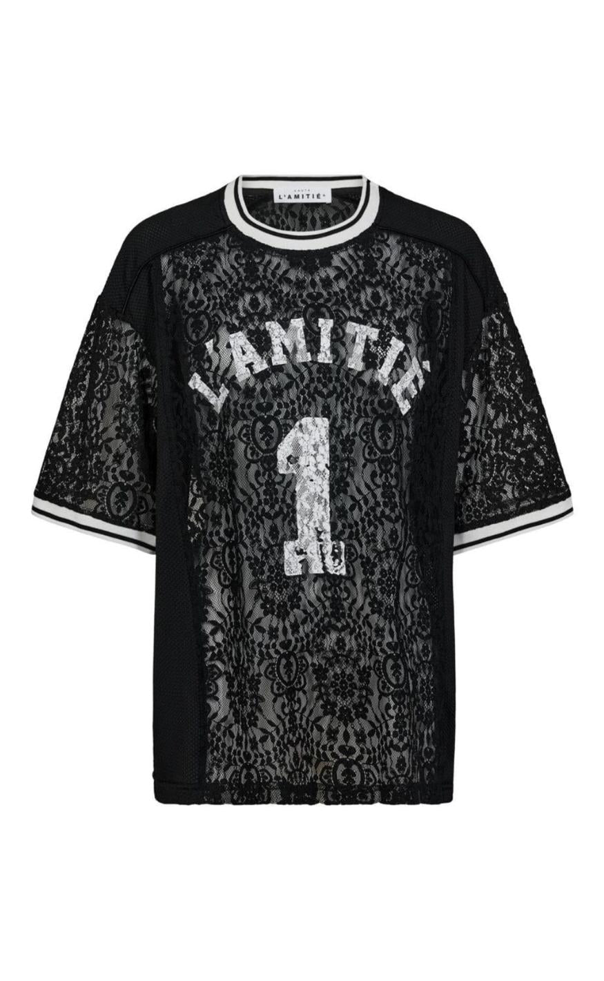 Haute 39 Amitié -shirt Lace Football Black
