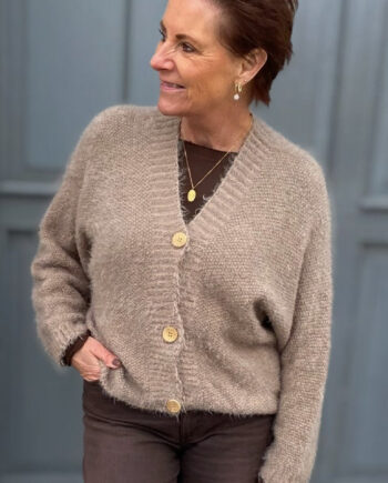 Marta Du Chateau Cardigan Dakota Dark Fango