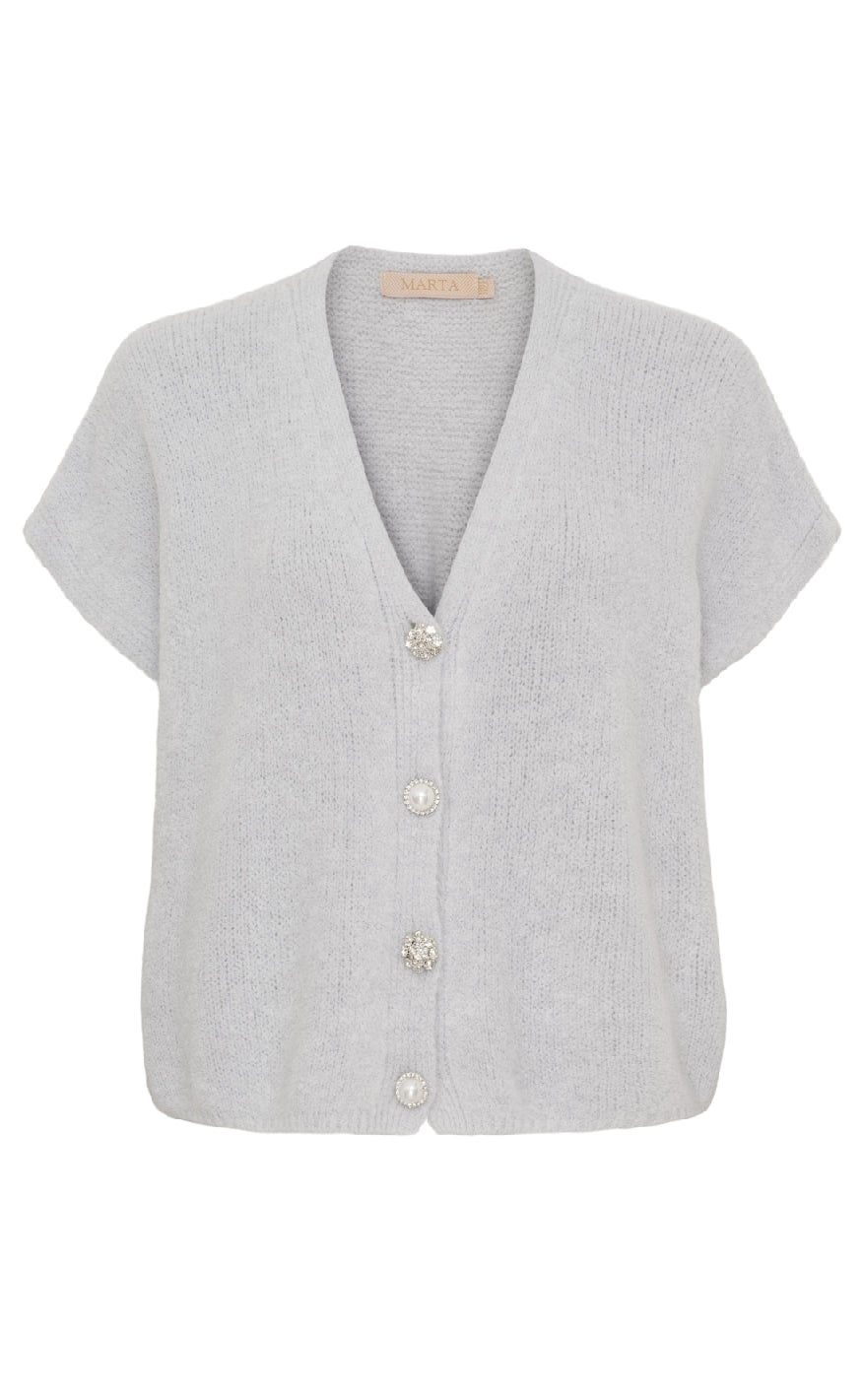 Marta Du Chateau Strik Cassia Knit Light Grey