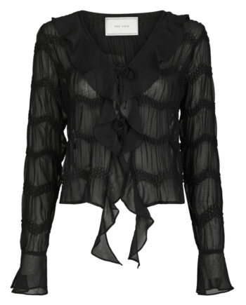Neo Noir Bluse Anika Crepe Black