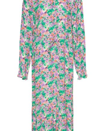Noella Kjole Miu Lilac Green Blurry Flower