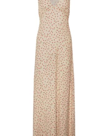 Noella Kjole Sicily Cream Red Mini Flower