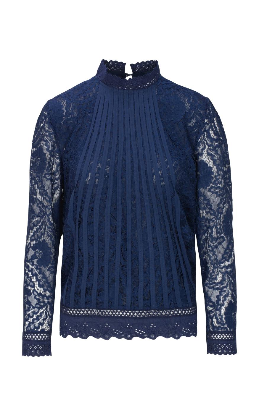 One Two Luxzuz Bluse Laizy Dark Antique Blue