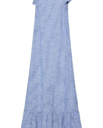 Pieces Kjole Apia Nautical Blue Bright White