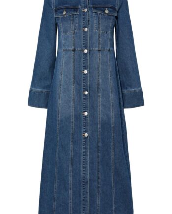 Pieces Kjole Femma Medium Blue Denim
