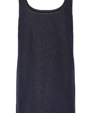 Pieces Kjole Franna Dark Blue Denim