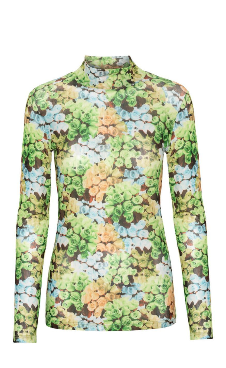 -view Bluse Lulu Multicolor Green