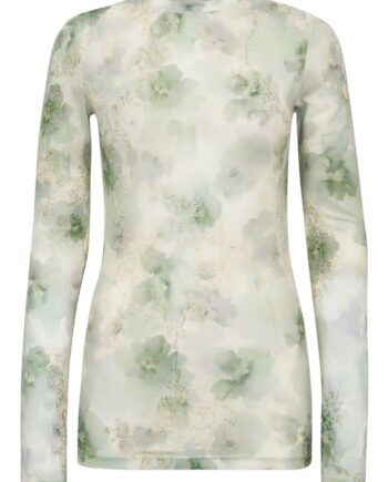 -view Bluse Silke Dusty Green