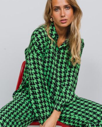 -view Bluse Simone Black Green
