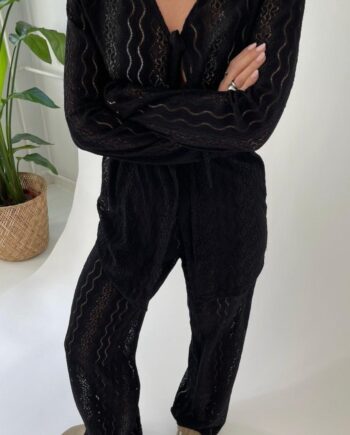 -view Cardigan Mona Black