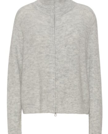 -view Cardigan Patty Light Grey Melange