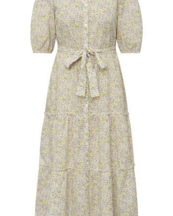 -view Kjole Kate  -neck Lilac Yellow