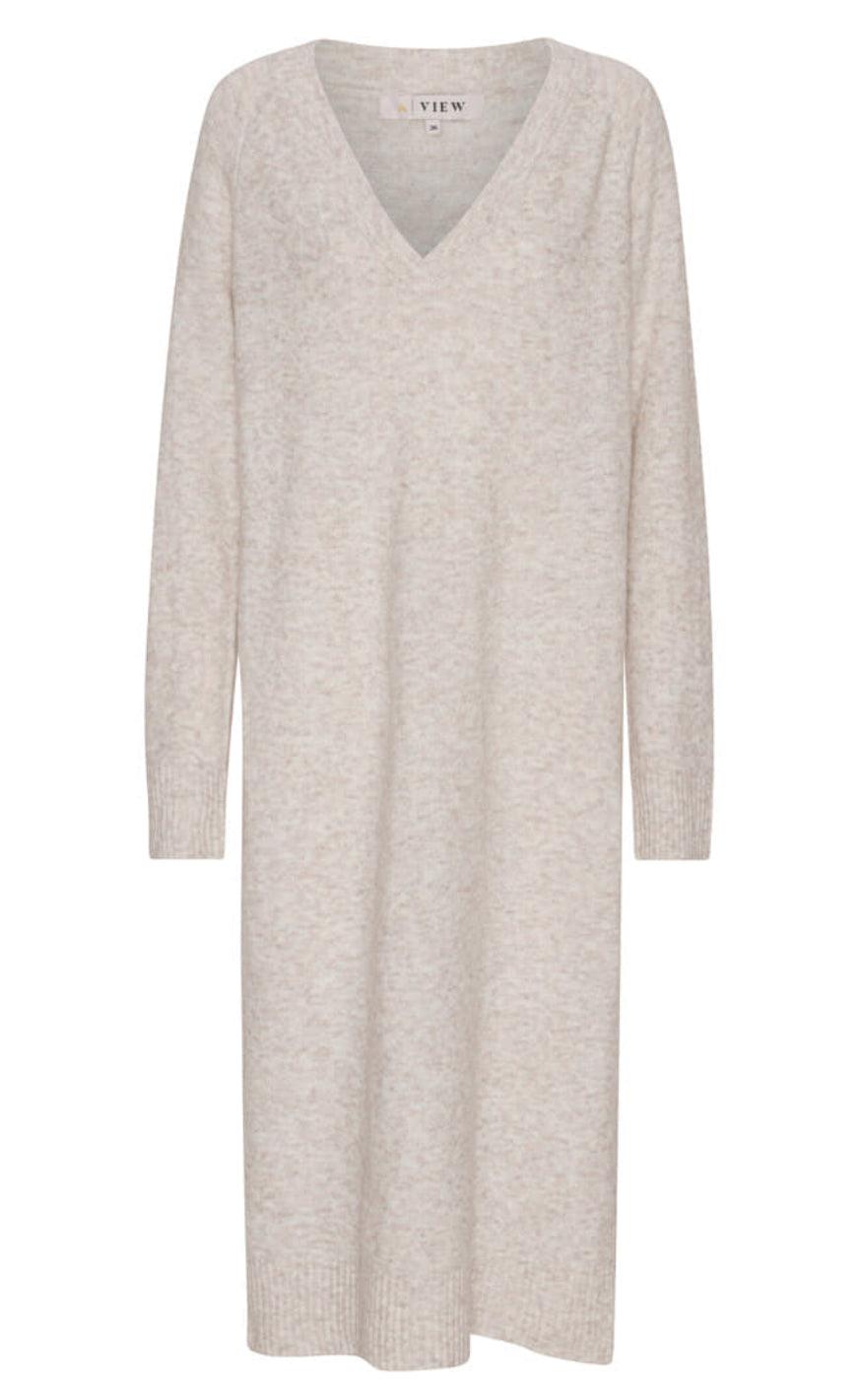 -view Kjole Penny -neck Off White