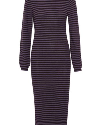 -view Kjole Violet Knit Dress Lavender Brown