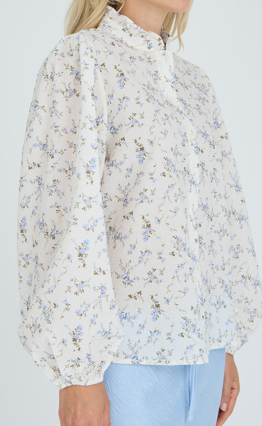-view Skjorte Tiffany Off White Blue