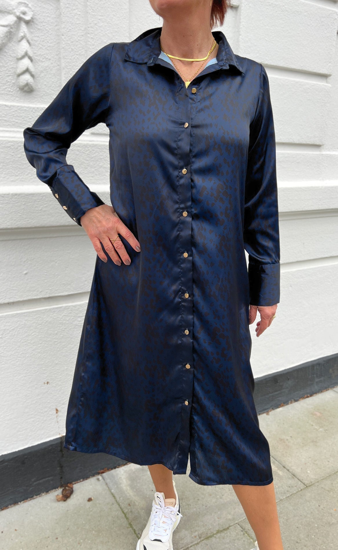 Aktiver Ikke Say Ina Copenhagen Kjole Maria Midnight Leopard