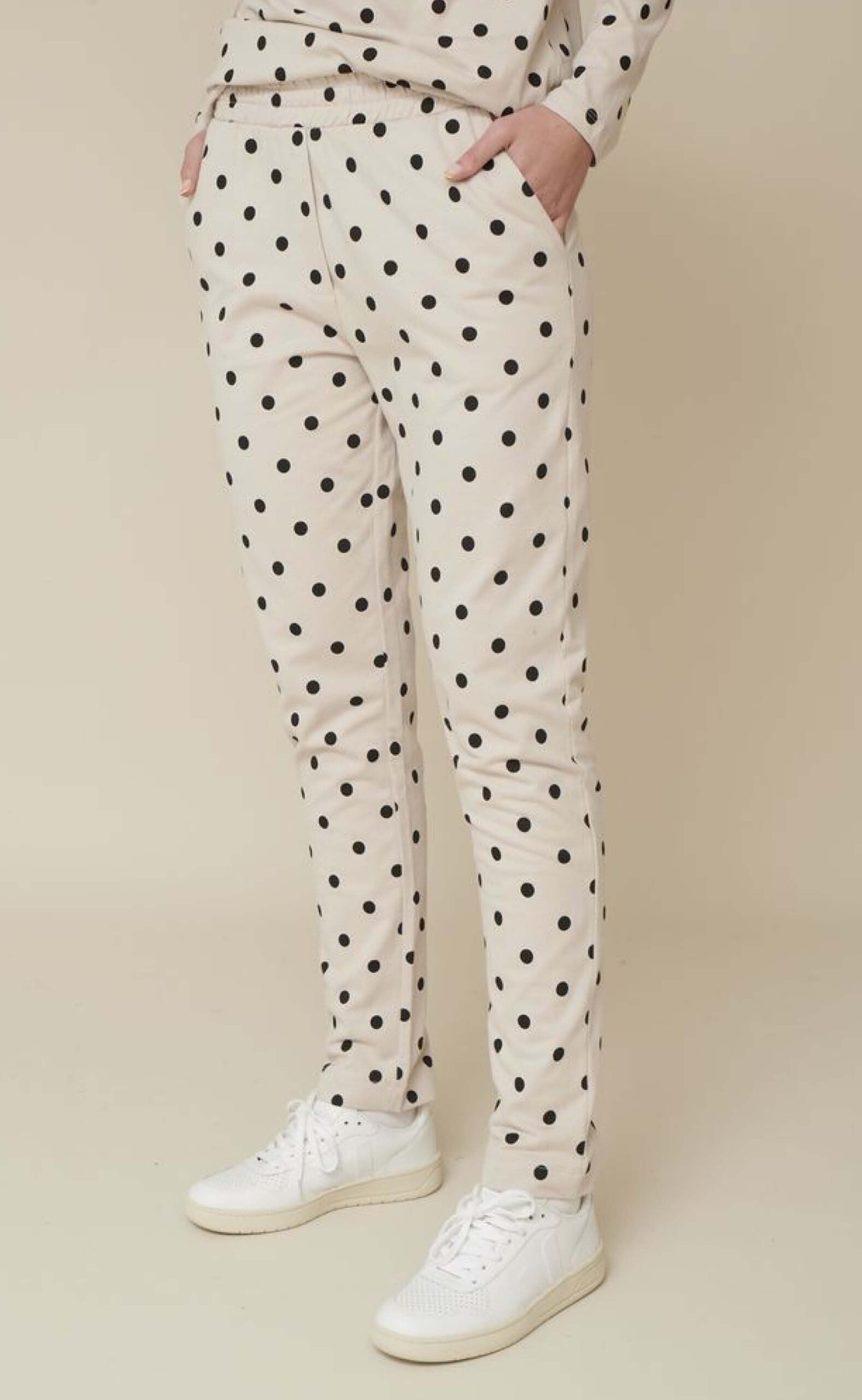 Basic Apparel Bukser Saga Dot Sand