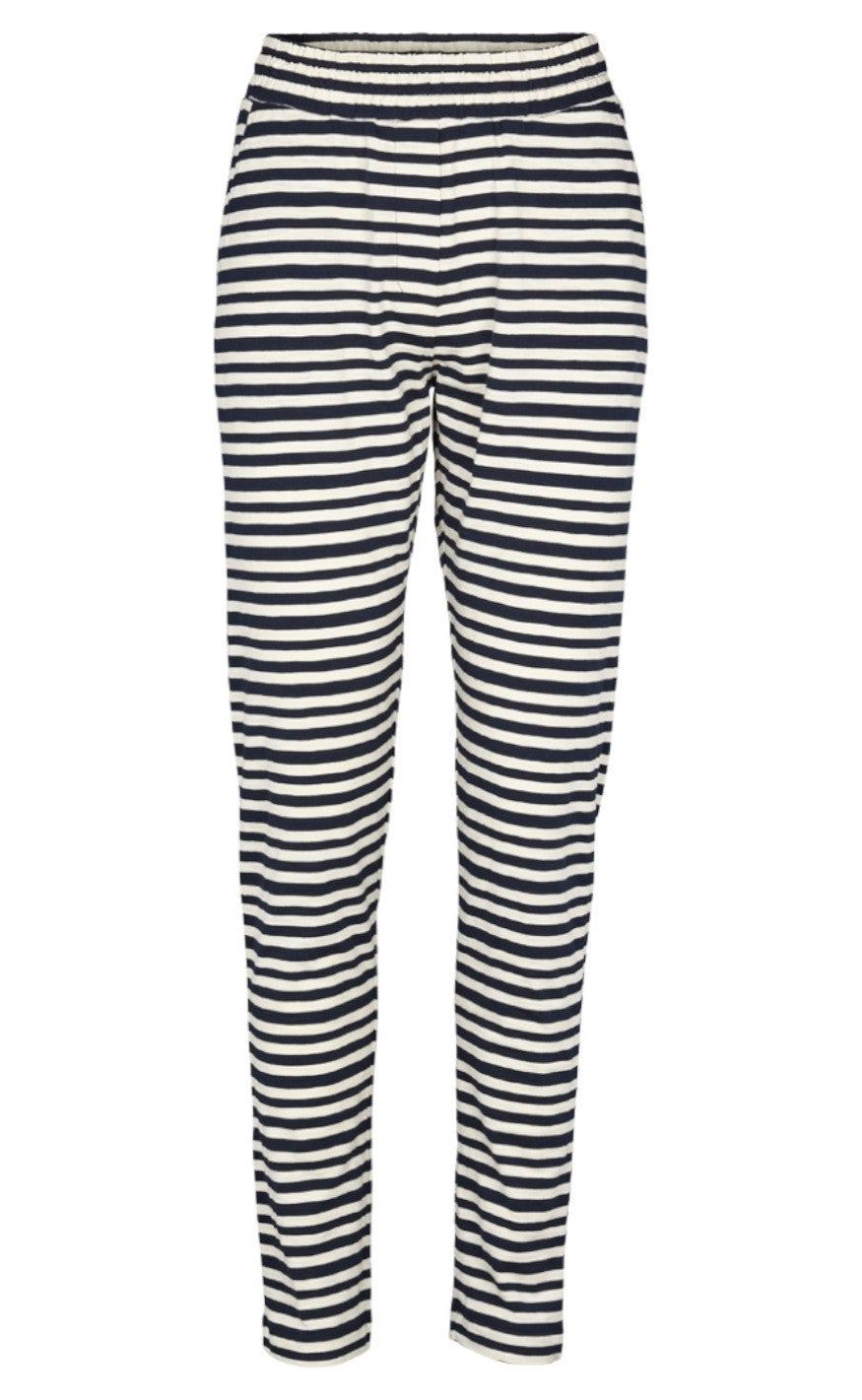 Basic Apparel Bukser Saga Striped Navy