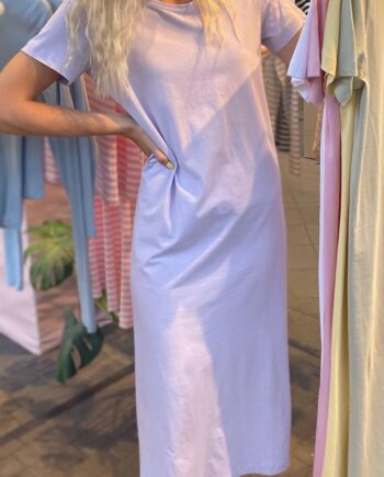 Basic Apparel Kjole Rebekka Purple Heather