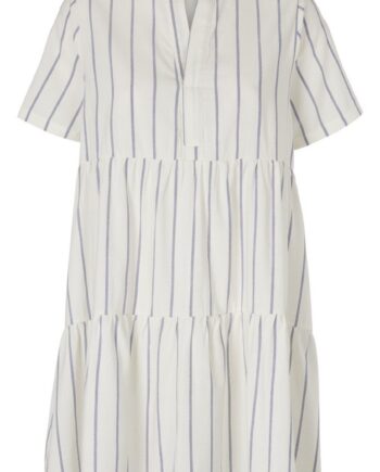 Basic Apparel Kjole Vicki Short Off White   Navy