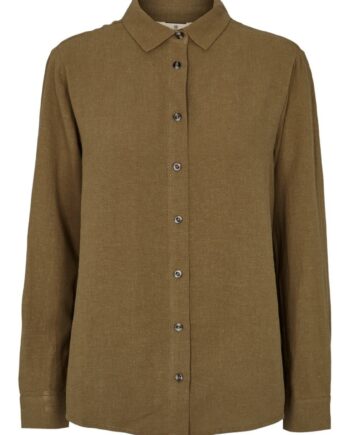 Basic Apparel Skjorte Trine Capers Green