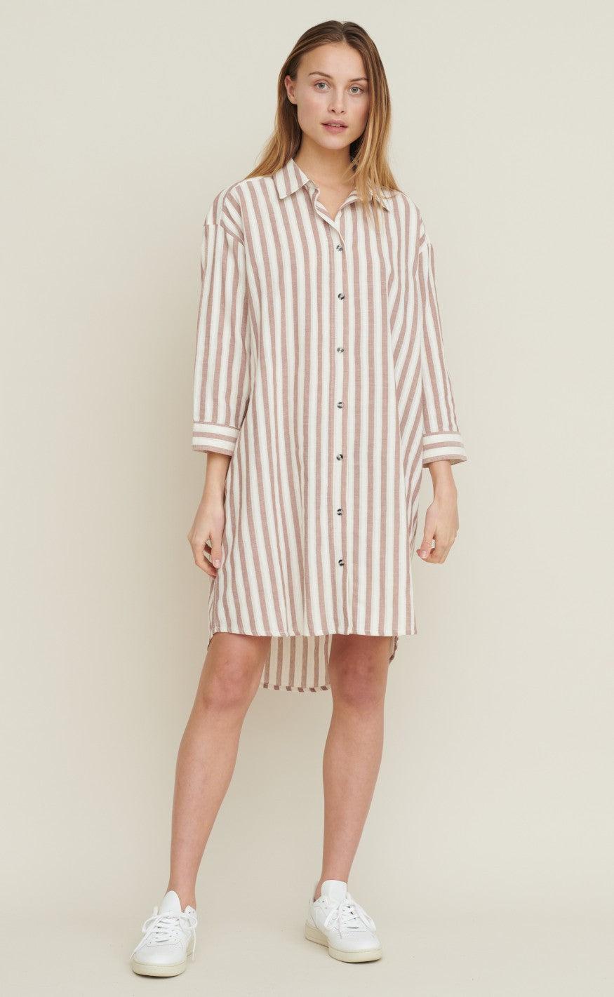 Basic Apparel Skjortekjole Nori Mink