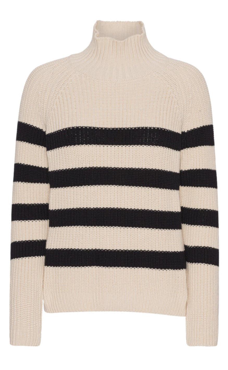 Basic Apparel Sweater Sweety High Neck Birch Black