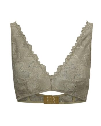 Beck Söndergaard Bralette Wave Lace Leni Burnt Olive