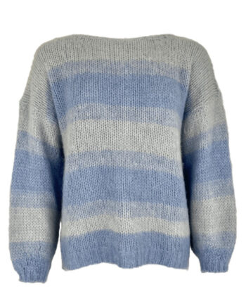 Black Colour Bluse Avery Brushed Jumper Sky Blue