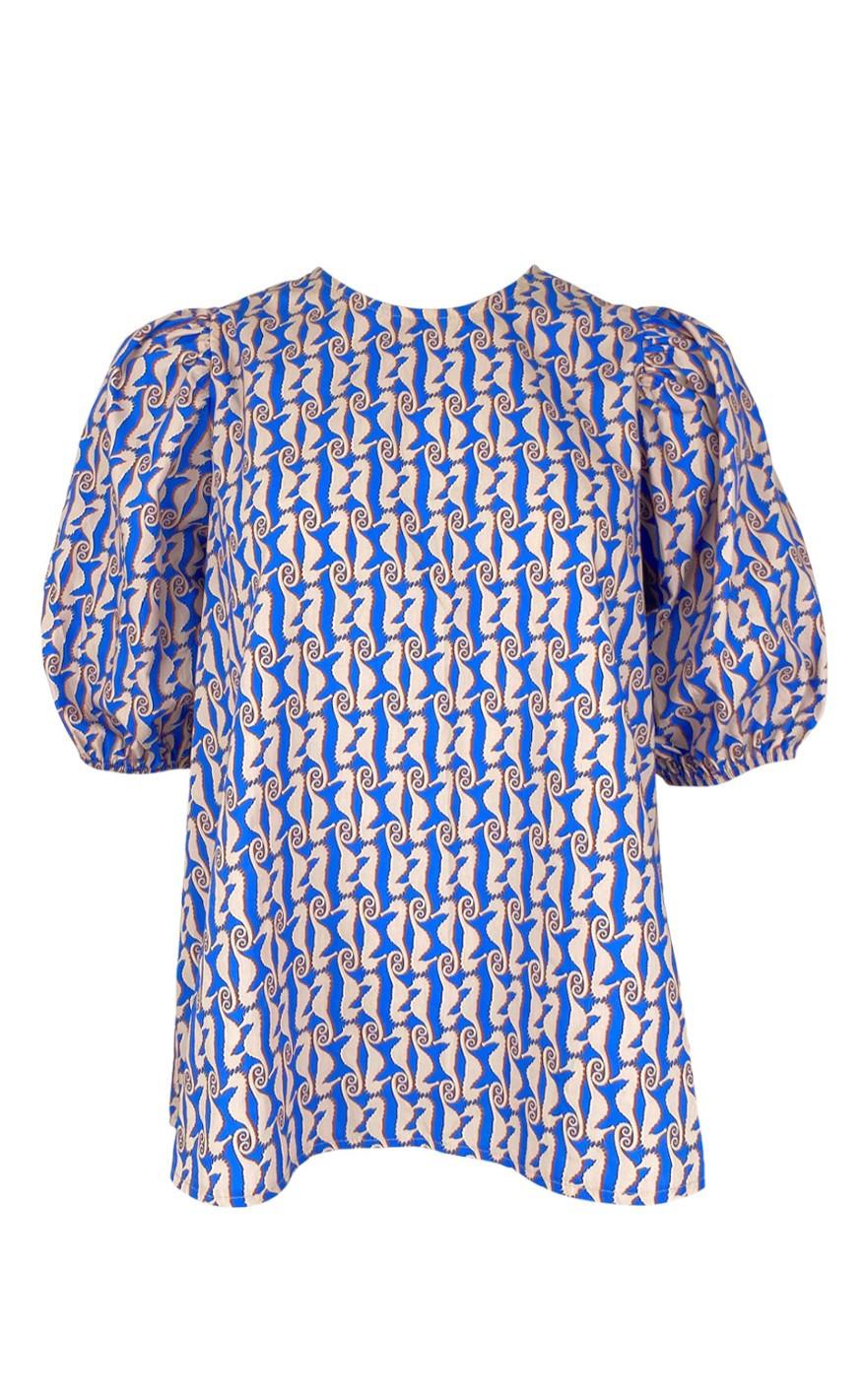 Black Colour Bluse Delia Blue