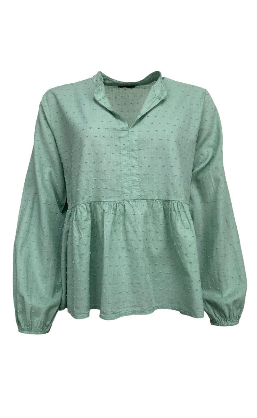 Black Colour Bluse Frigg Cotton Mint