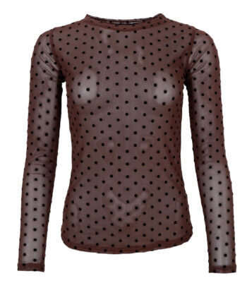 Black Colour Bluse Jennie Coffee