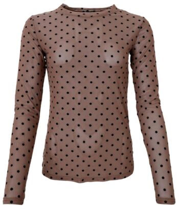 Black Colour Bluse Jennie Taupe